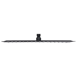 Regnduschhuvud rostfritt stål 40x30 cm rektangulärt svart