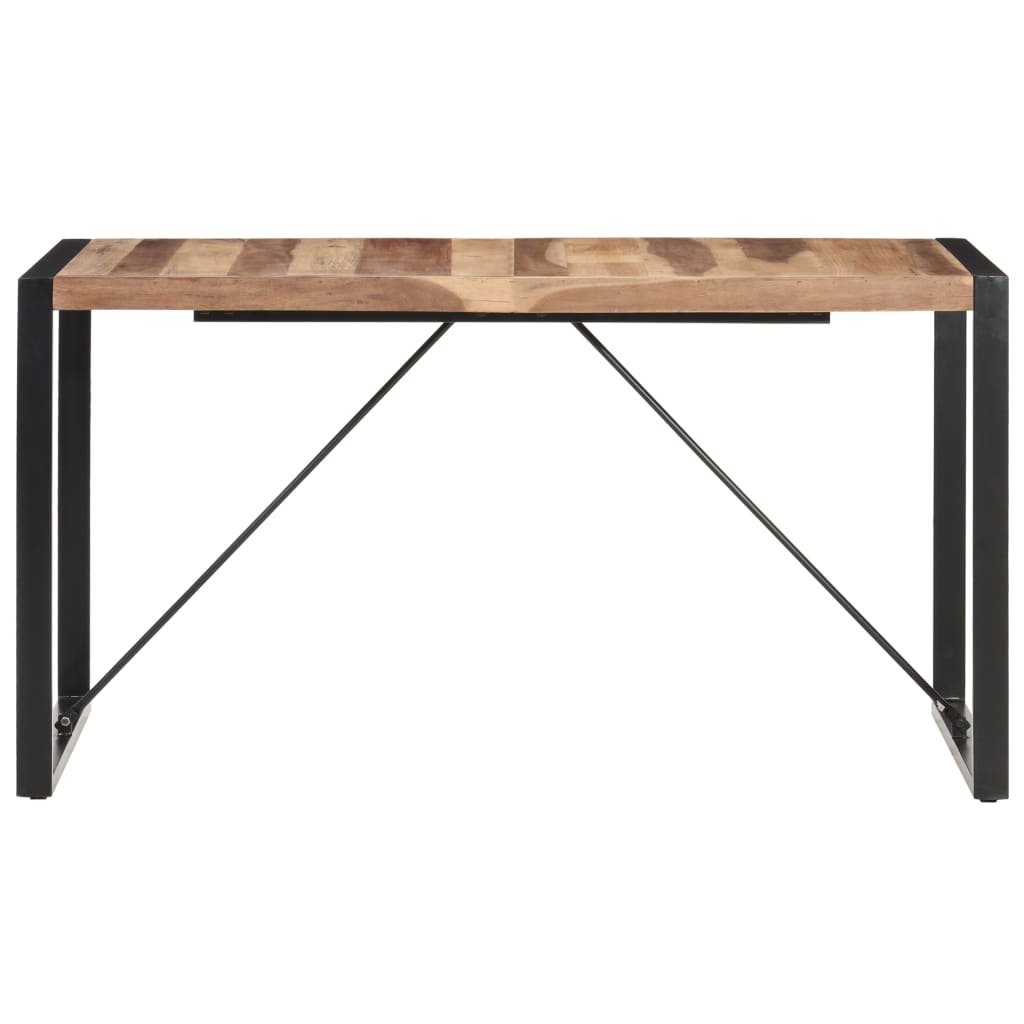 Matbord 140x70x75 cm massivt trä