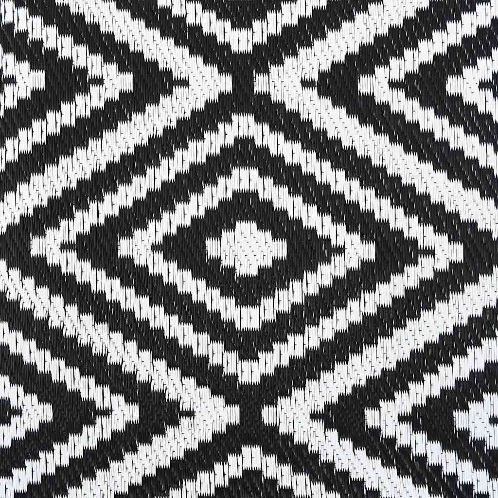 Utomhusmatta ARAKIL vit och svart 190x290 cm PP