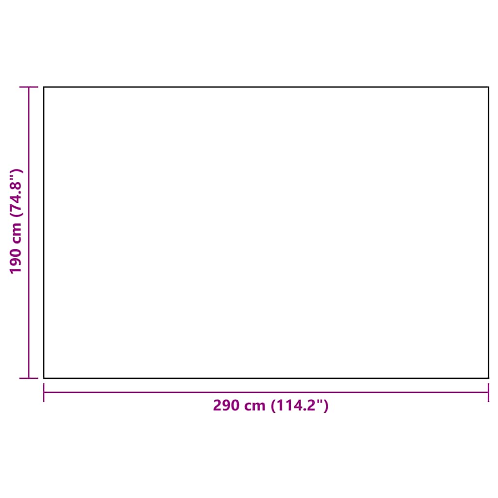 Utomhusmatta ARAKIL vit och svart 190x290 cm PP