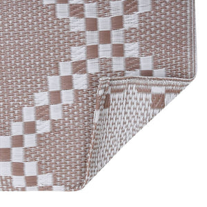 Utomhusmatta ARAKIL brun 80x150 cm PP