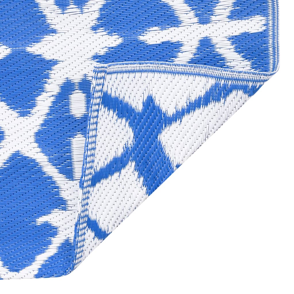 Utomhusmatta ARAKIL blå och vit 160x230 cm PP