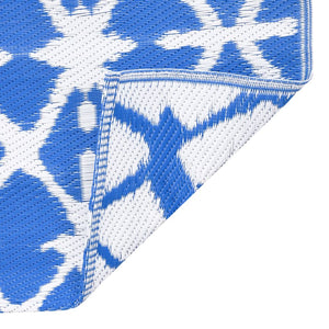 Utomhusmatta ARAKIL blå och vit 190x290 cm PP