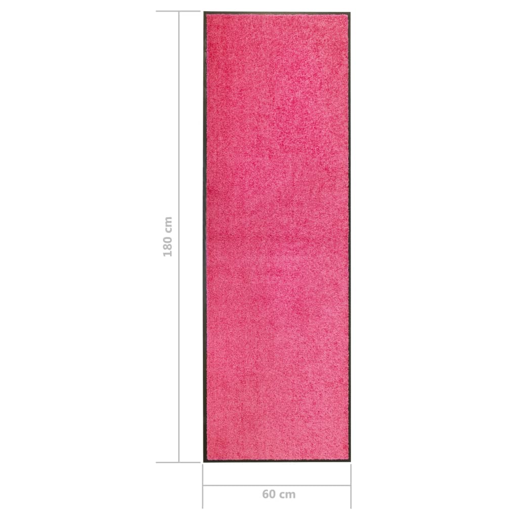 Dörrmatta tvättbar rosa 60x180 cm