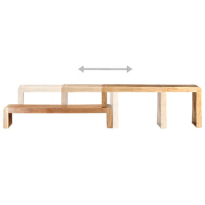 TV-bänk massivt akaciaträ