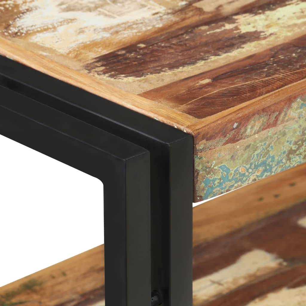 Avlastningsbord 90x30x75 cm massivt återvunnet trä