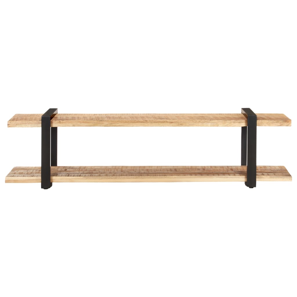 TV-bänk 160x40x40 cm massivt grovt mangoträ