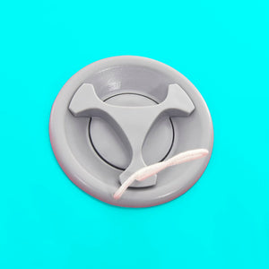 Uppblåsbar gymnastikrulle med pump 120x75 cm PVC grön