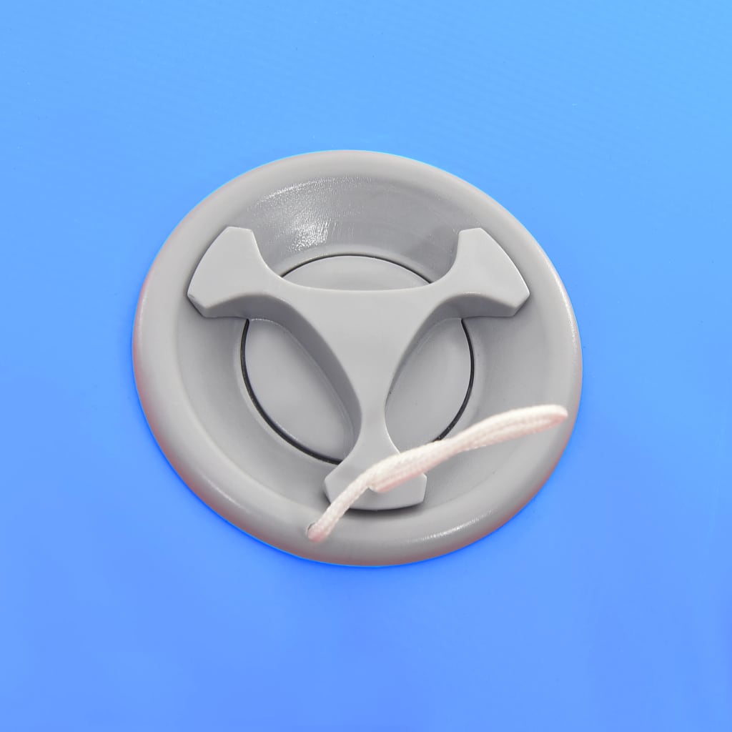 Uppblåsbar gymnastikrulle med pump 120x90 cm PVC blå