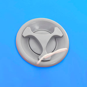 Uppblåsbar gymnastikrulle med pump 120x90 cm PVC blå