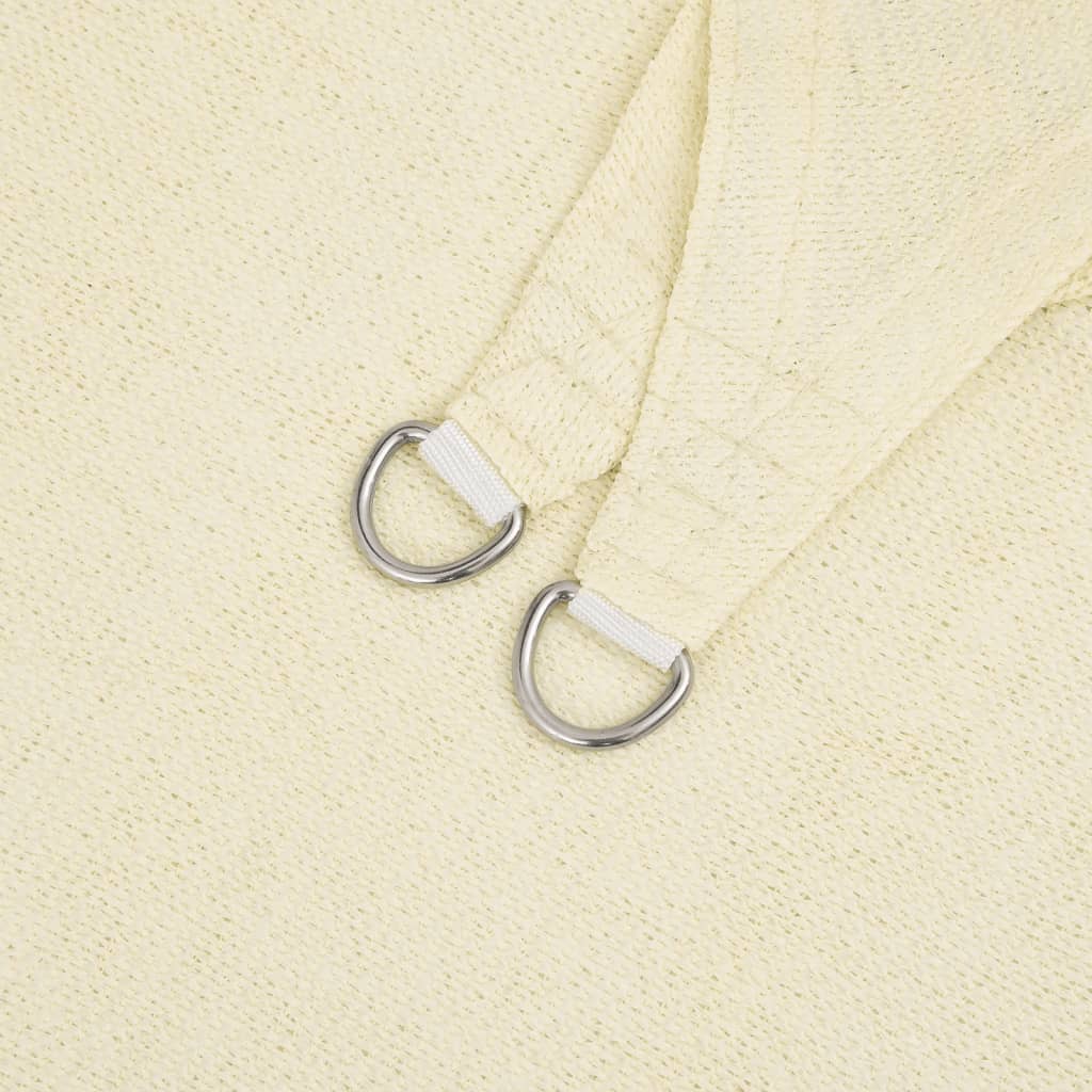 Solsegel 160 g/m² gräddvit 3,5x3,5x4,9 m HDPE