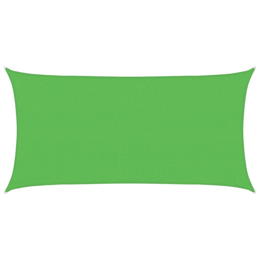 Solsegel 160 g/m² ljusgrön 2,5x4,5 m HDPE