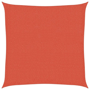 Solsegel 160 g/m² fyrkantig terrakotta 2,5x2,5 m HDPE