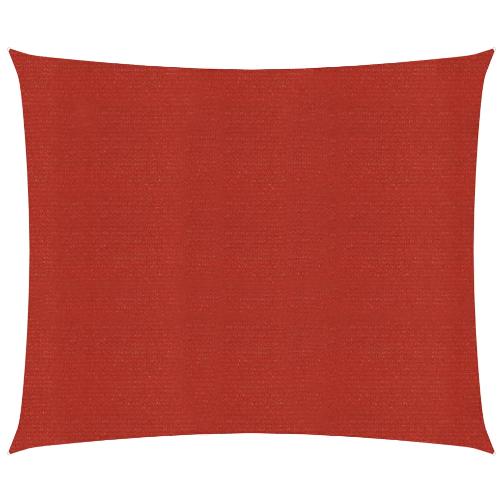 Solsegel 160 g/m² röd 4,5x4,5 m HDPE