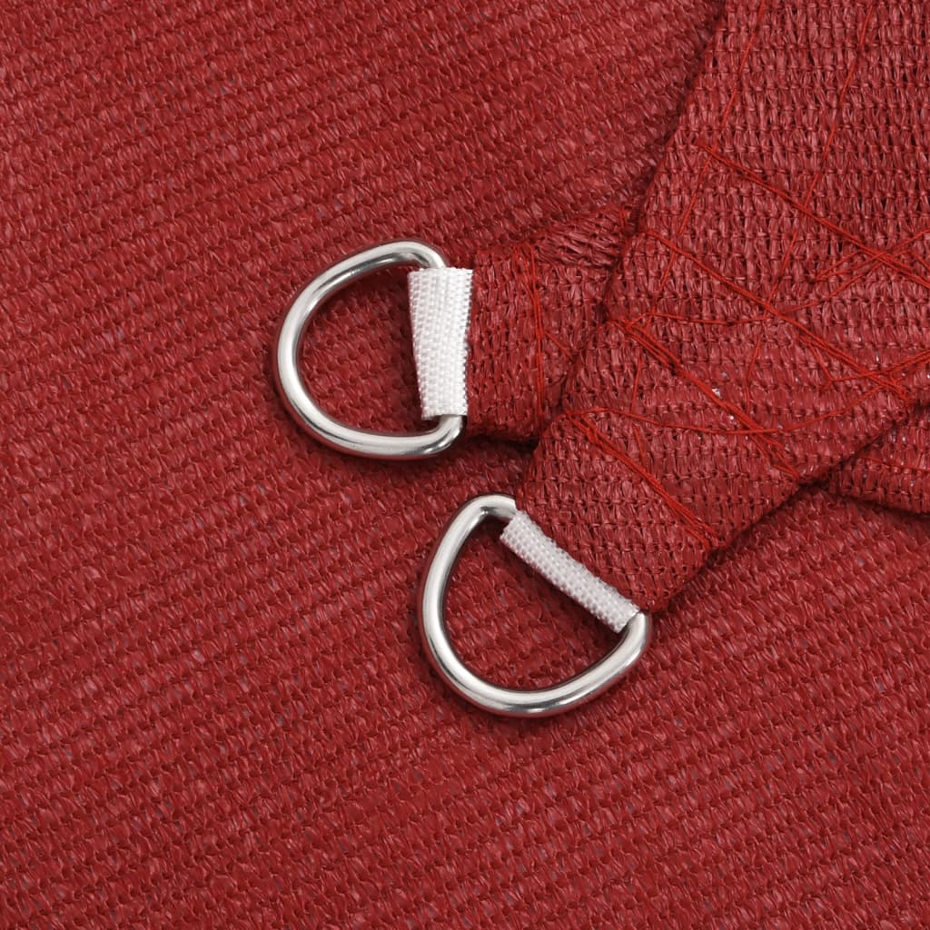 Solsegel 160 g/m² röd 4,5x4,5 m HDPE