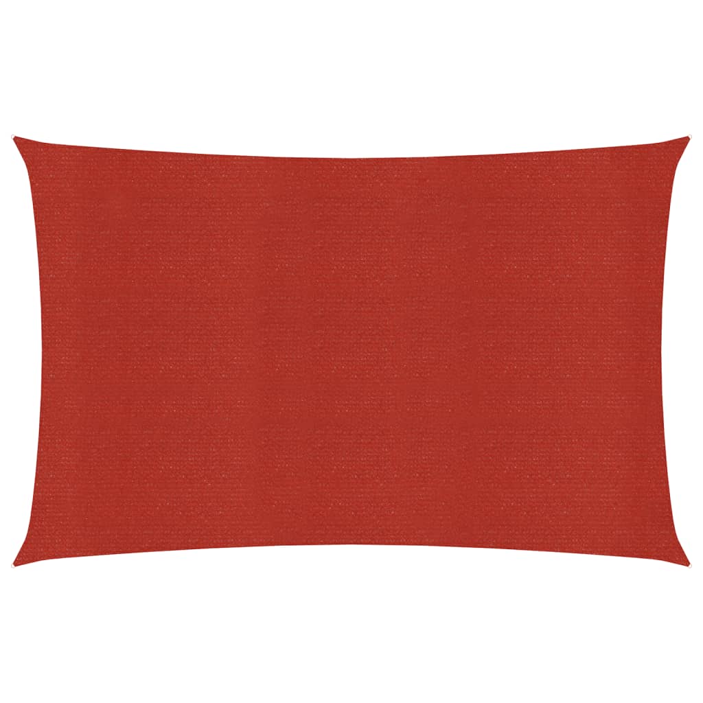 Solsegel 160 g/m² röd 2,5x4,5 m HDPE