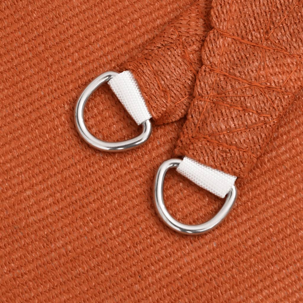 Solsegel 160 g/m² fyrkantig orange 4,5x4,5 m HDPE