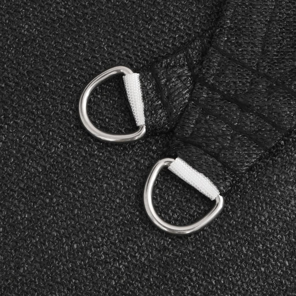 Solsegel 160 g/m² svart 3x3 m HDPE