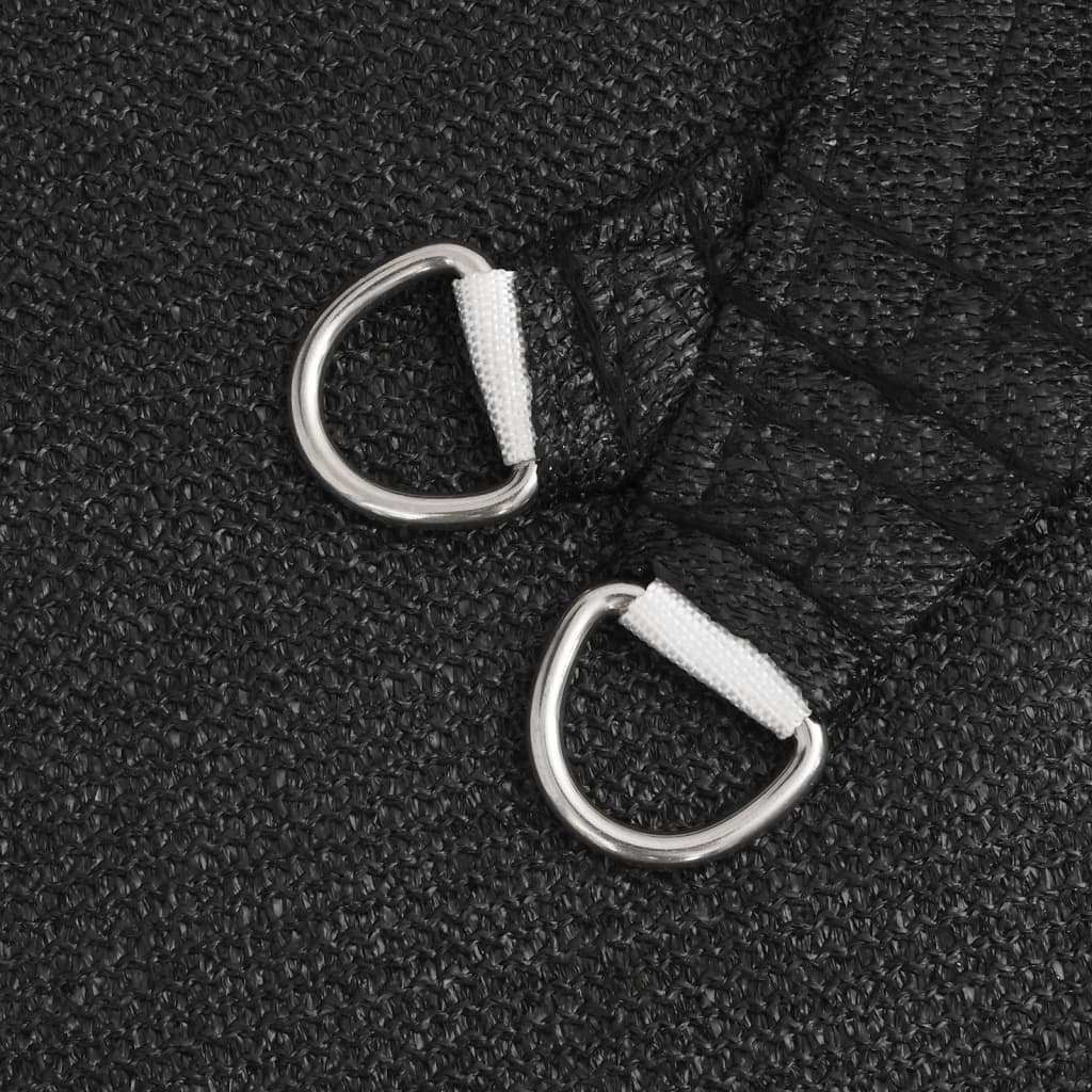 Solsegel 160 g/m² svart 2x4,5 m HDPE