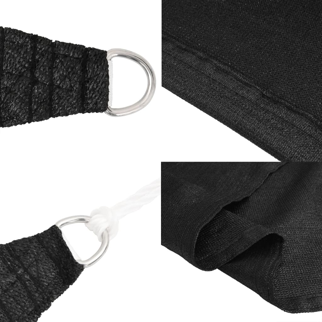 Solsegel 160 g/m² svart 3x6 m HDPE