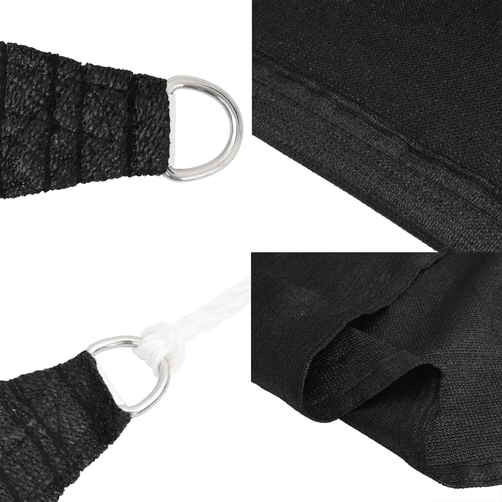 Solsegel 160 g/m² svart 4x5 m HDPE