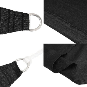 Solsegel 160 g/m² svart 4x4x4 m HDPE