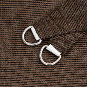 Solsegel 160 g/m² trapezoid brun 4/5x4 m HDPE