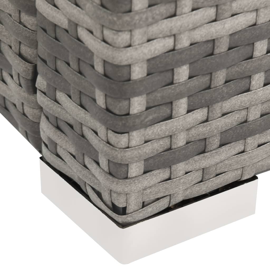 Dubbel solsäng konstrotting grå