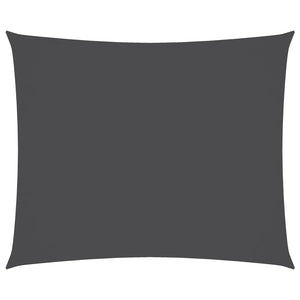 Solsegel oxfordtyg rektangulärt 4x5 m antracit