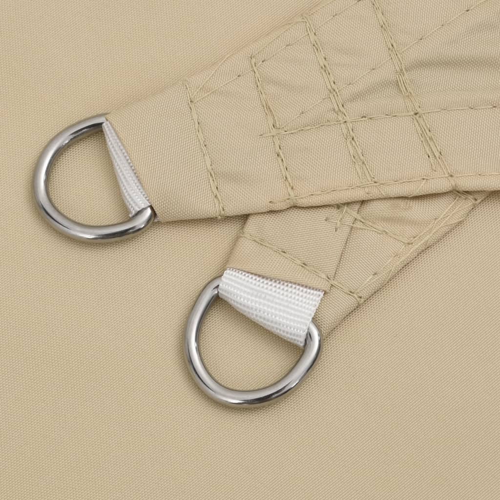 Solsegel oxfordtyg trekantigt 3x3x3 m beige