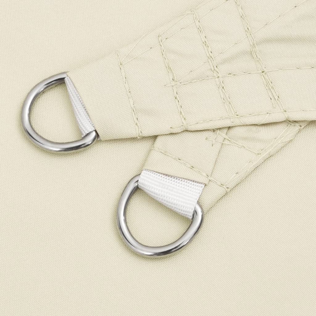 Solsegel oxfordtyg fyrkantigt 3x3 m gräddvit