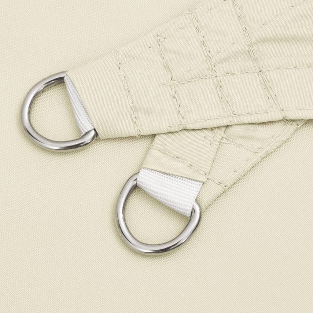 Solsegel oxfordtyg rektangulärt 3x6 m gräddvit