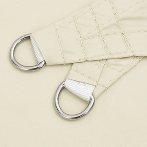 Solsegel oxfordtyg trekantigt 3x3x4,24 m gräddvit