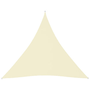 Solsegel Oxfordtyg trekantigt 4,5x4,5x4,5 m gräddvit
