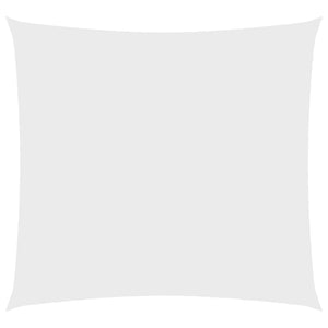 Solsegel oxfordtyg fyrkantigt 6x6 m vit