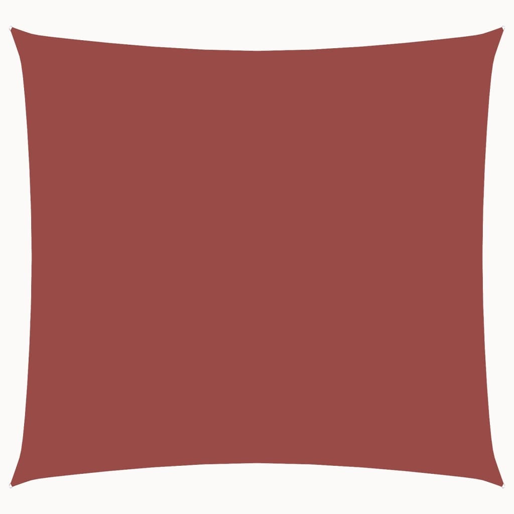 Solsegel oxfordtyg fyrkantigt 2,5x2,5 m terrakotta