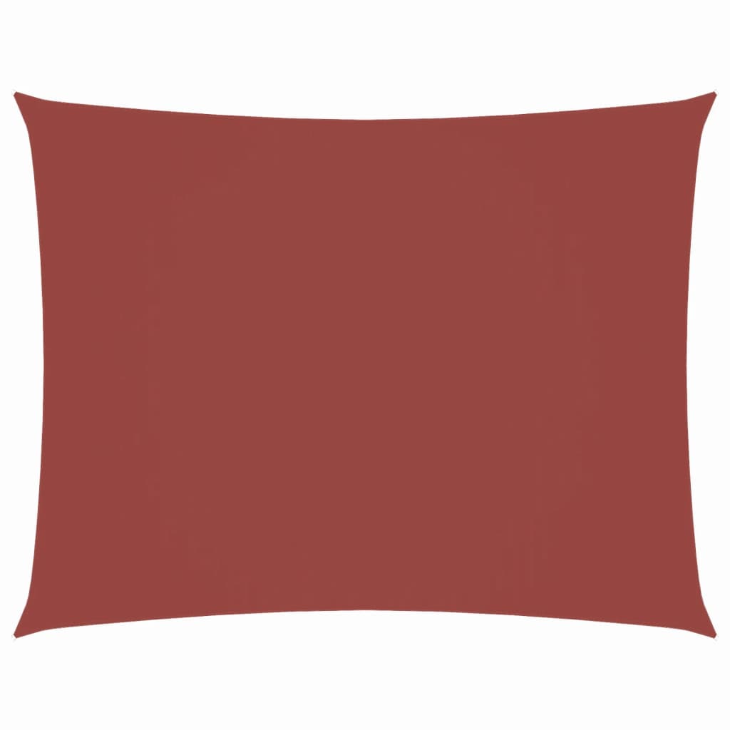 Solsegel oxfordtyg rektangulärt 2x3,5 m terracotta