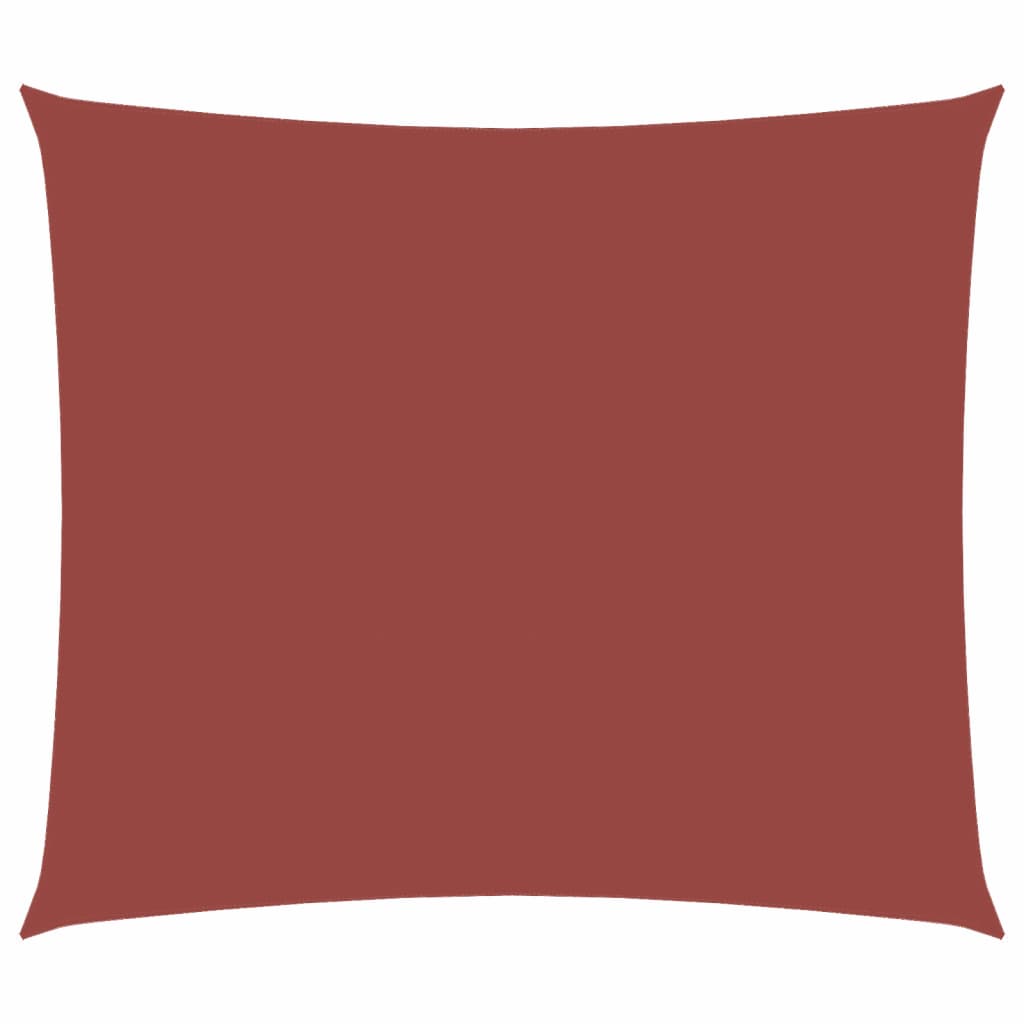 Solsegel oxfordtyg rektangulärt 2,5x3,5 m terrakotta