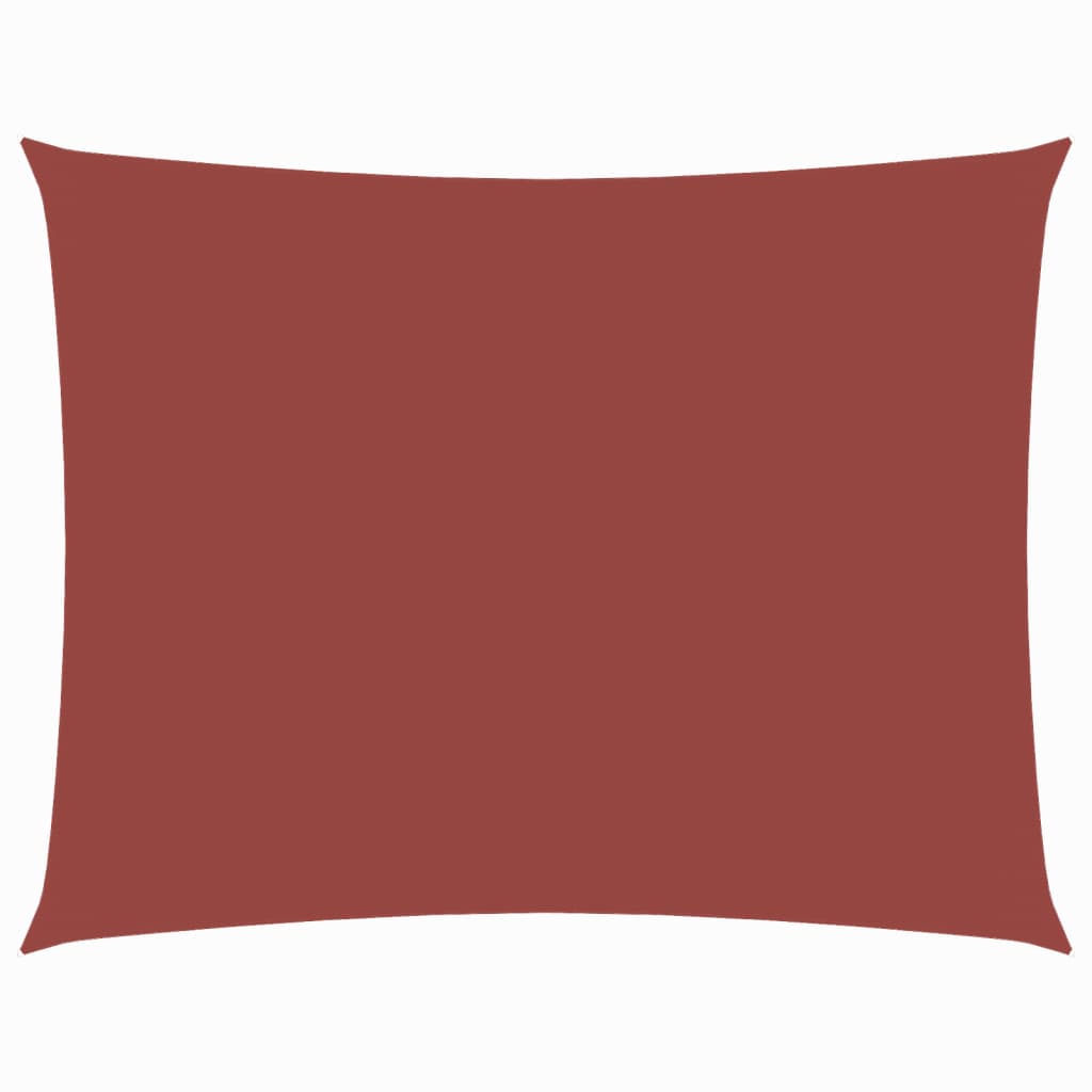 Solsegel oxfordtyg rektangulärt 3,5x4,5 m terrakotta