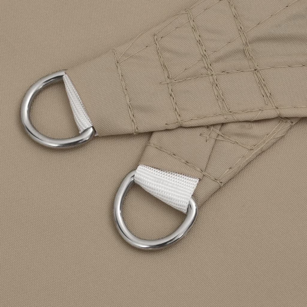 Solsegel oxfordtyg rektangulärt 2,5x4 m taupe