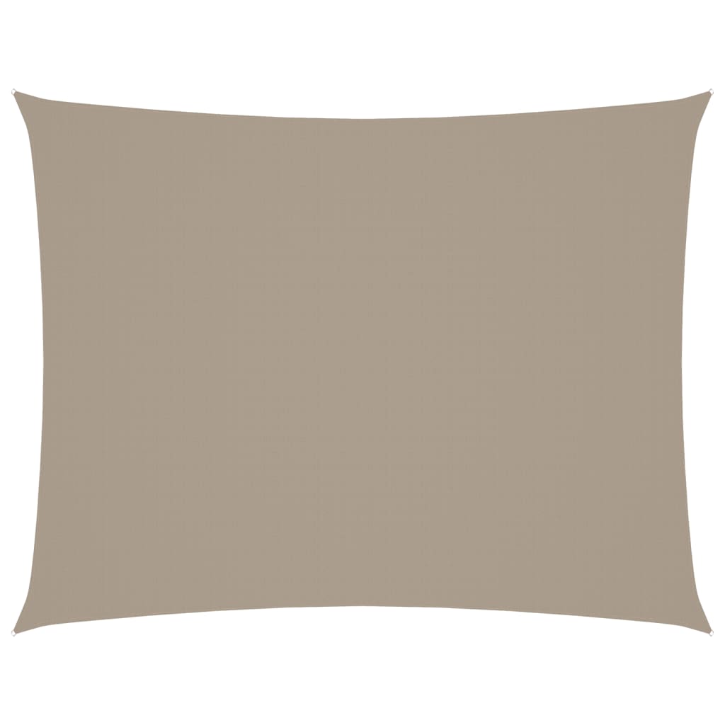 Solsegel oxfordtyg rektangulärt 3x4,5 m taupe