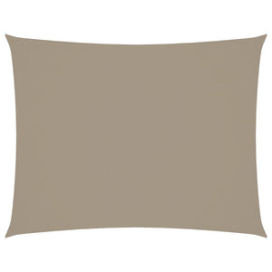Solsegel oxfordtyg rektangulärt 3x6 m taupe