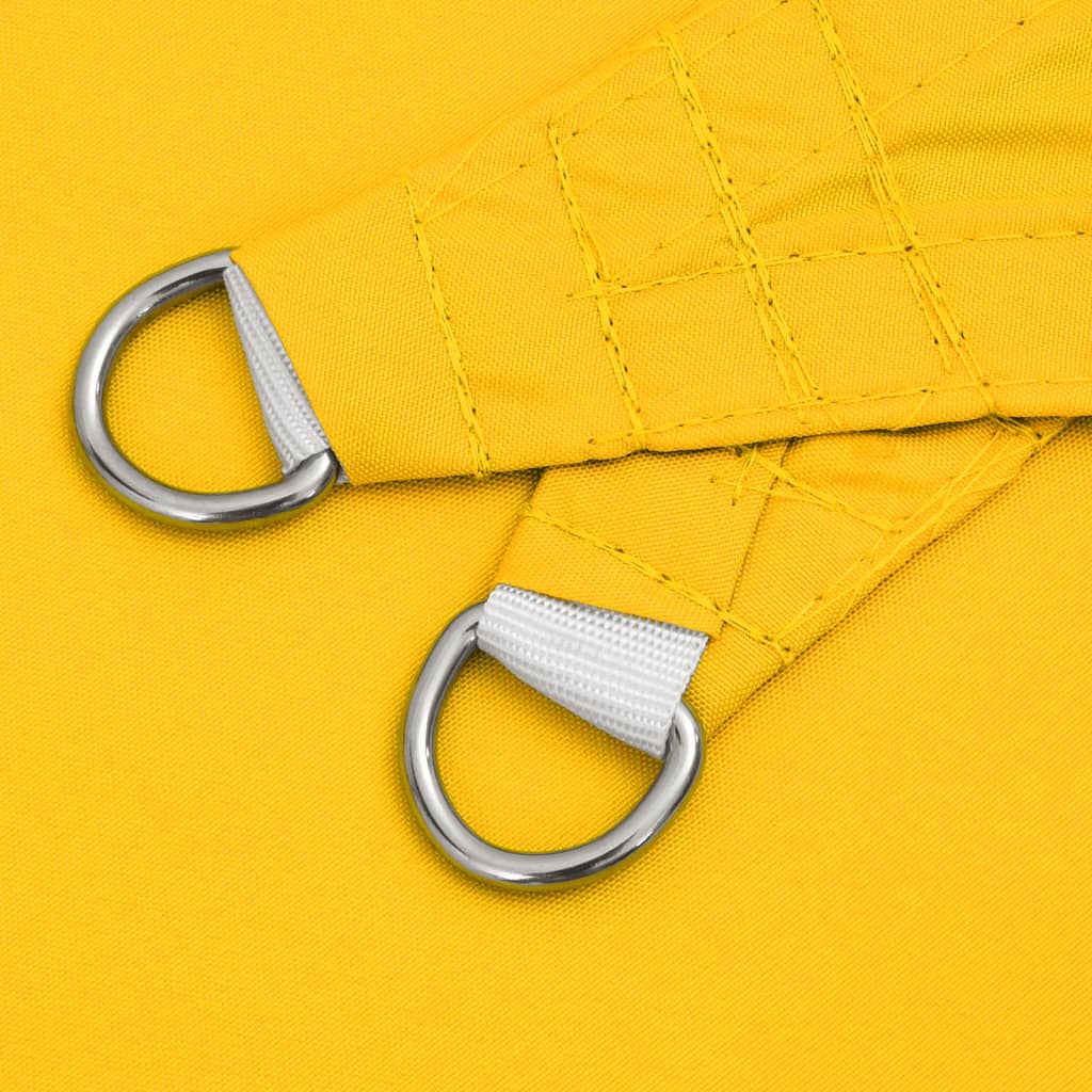 Solsegel oxfordtyg fyrkantigt 4,5x4,5 m gul