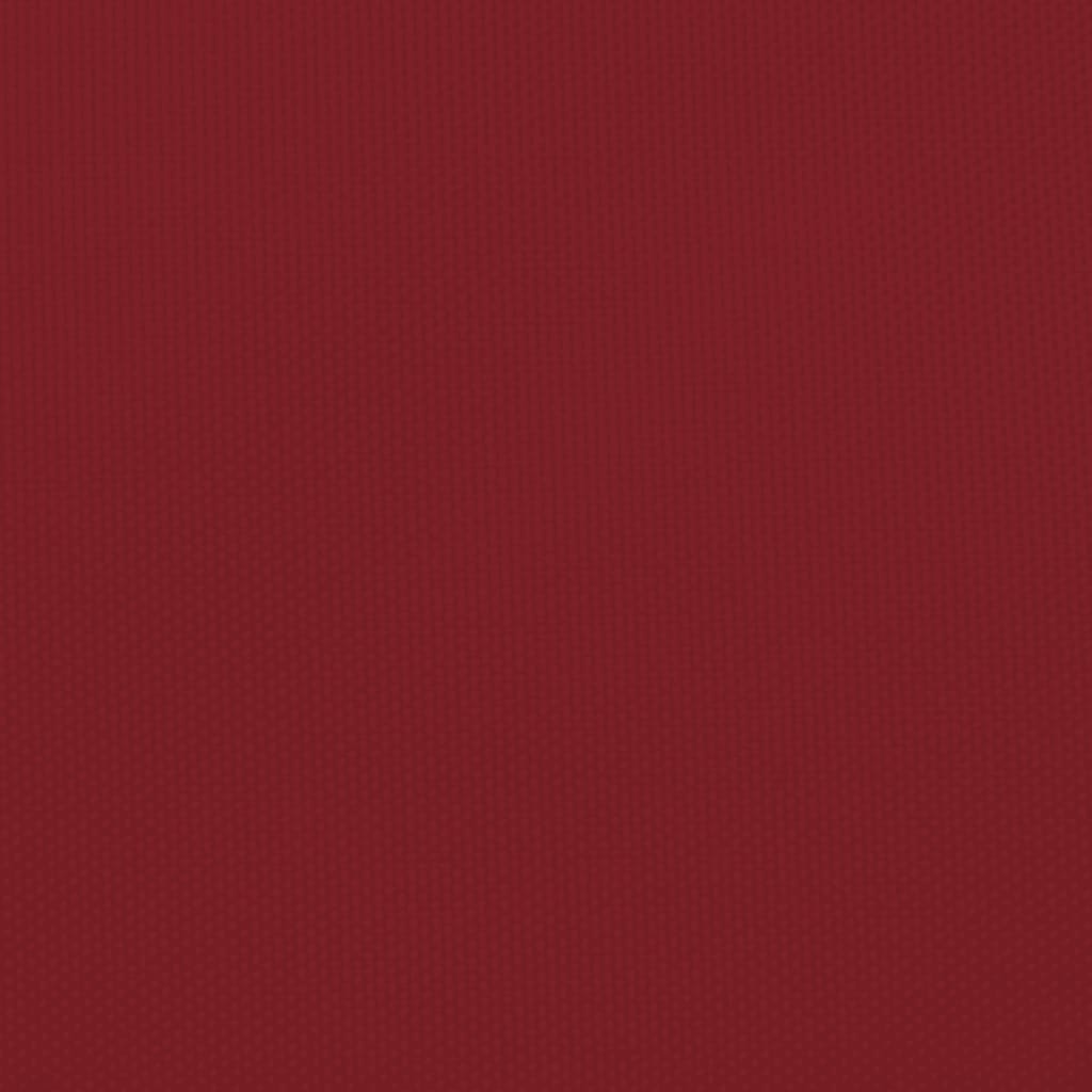 Solsegel oxfordtyg fyrkantigt 7x7 m röd