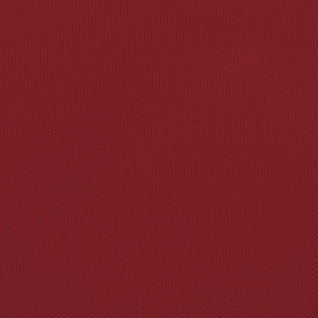 Solsegel oxfordtyg trekantigt 2,5x2,5x3,5 m röd