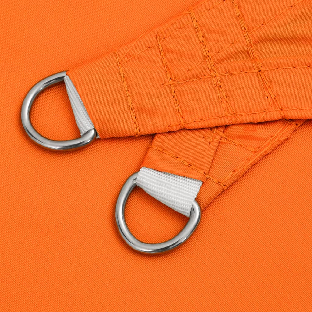 Solsegel oxfordtyg fyrkantigt 3x3 m orange
