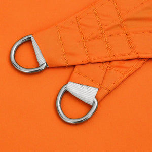 Solsegel oxfordtyg fyrkantigt 6x6 m orange