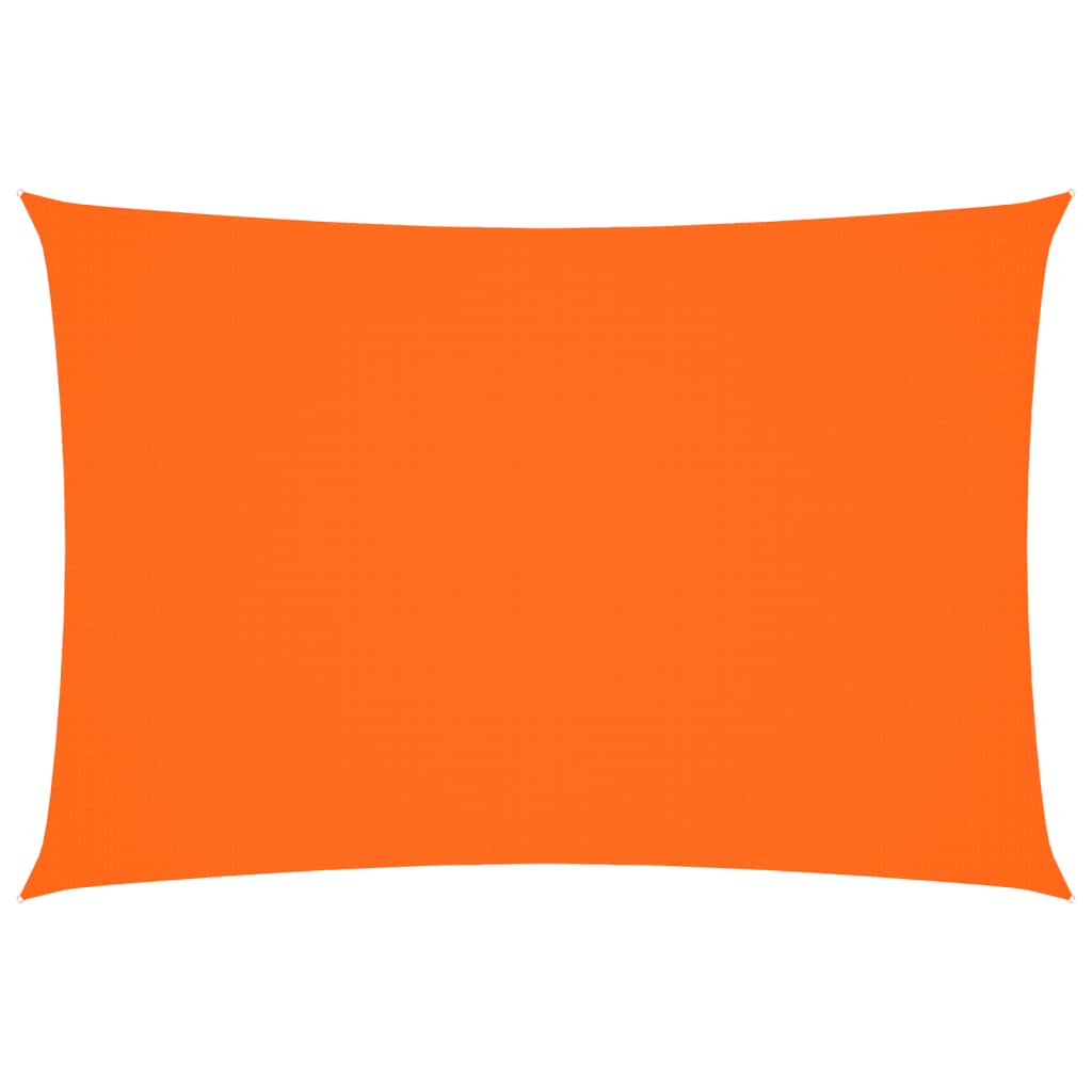 Solsegel oxfordtyg rektangulärt 3x5 m orange