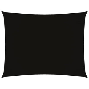 Solsegel oxfordtyg rektangulärt 2,5x4 m svart
