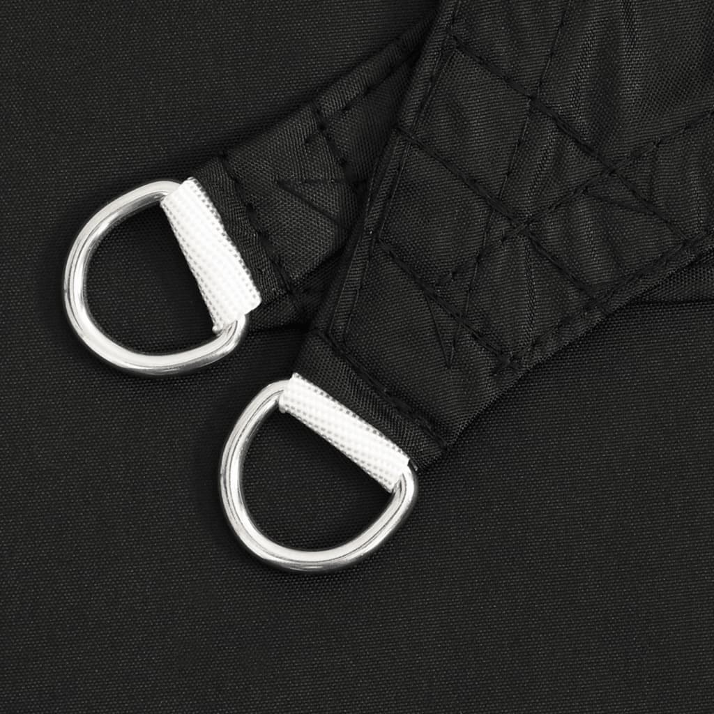 Solsegel oxfordtyg rektangulärt 2,5x4 m svart